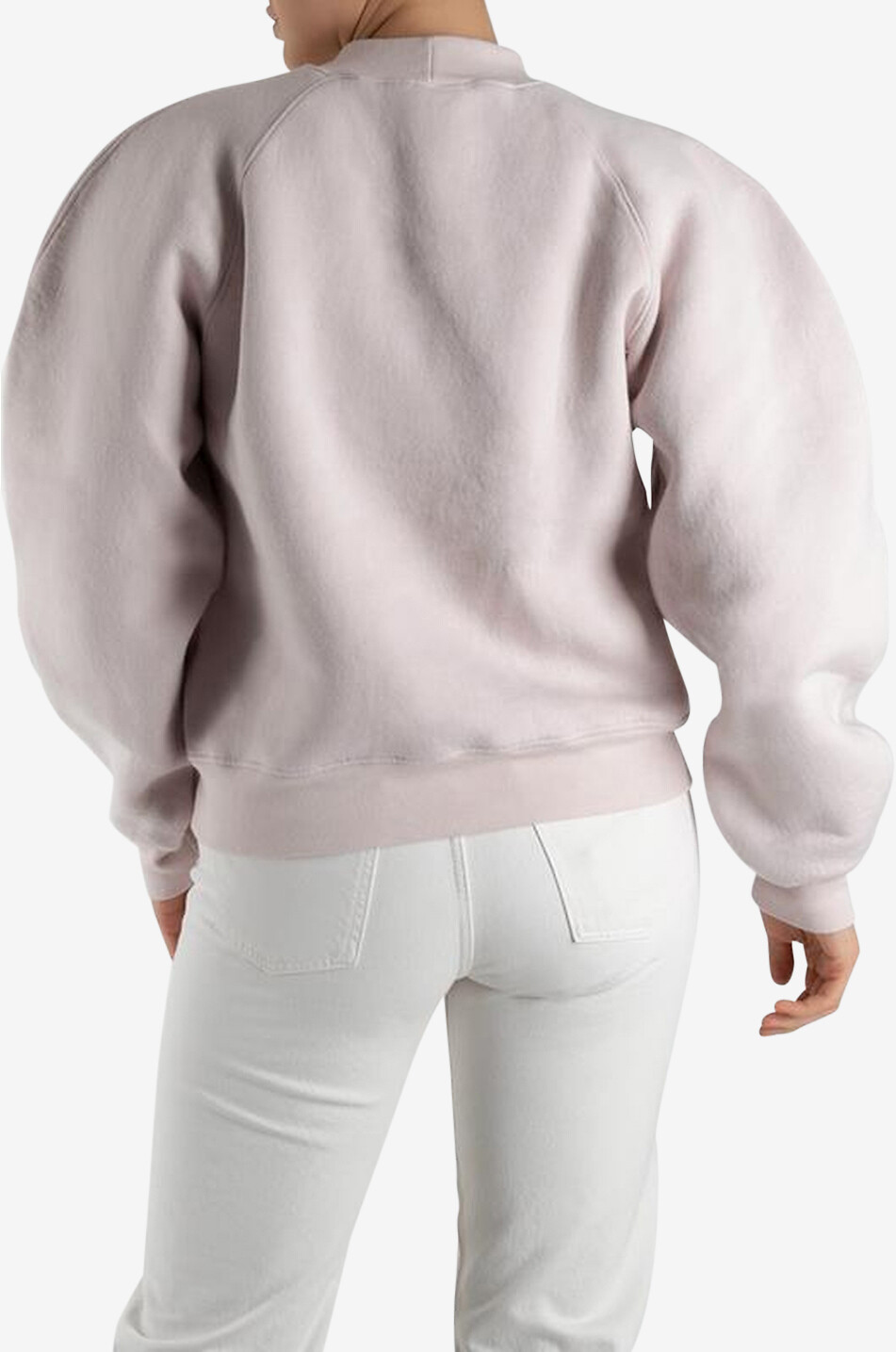 AGOLDE Sweat-shirt à col cheminée Tarron Femme VIOLET CLAIR 6