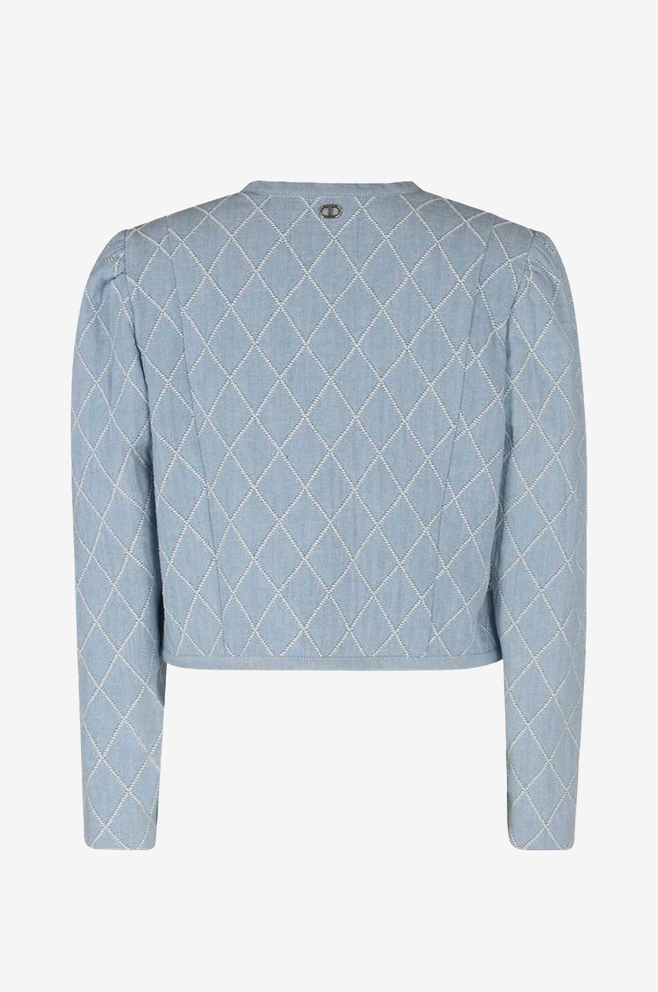 TWINSET Veste en jean jacquard Femme BLEU CLAIR 2