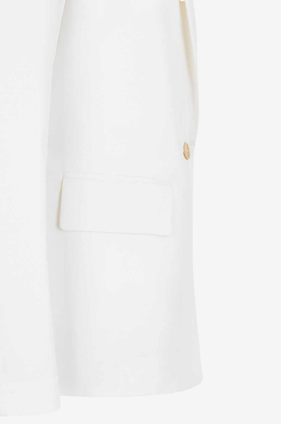 Einreihiger Blazer aus Baumwollgabardine