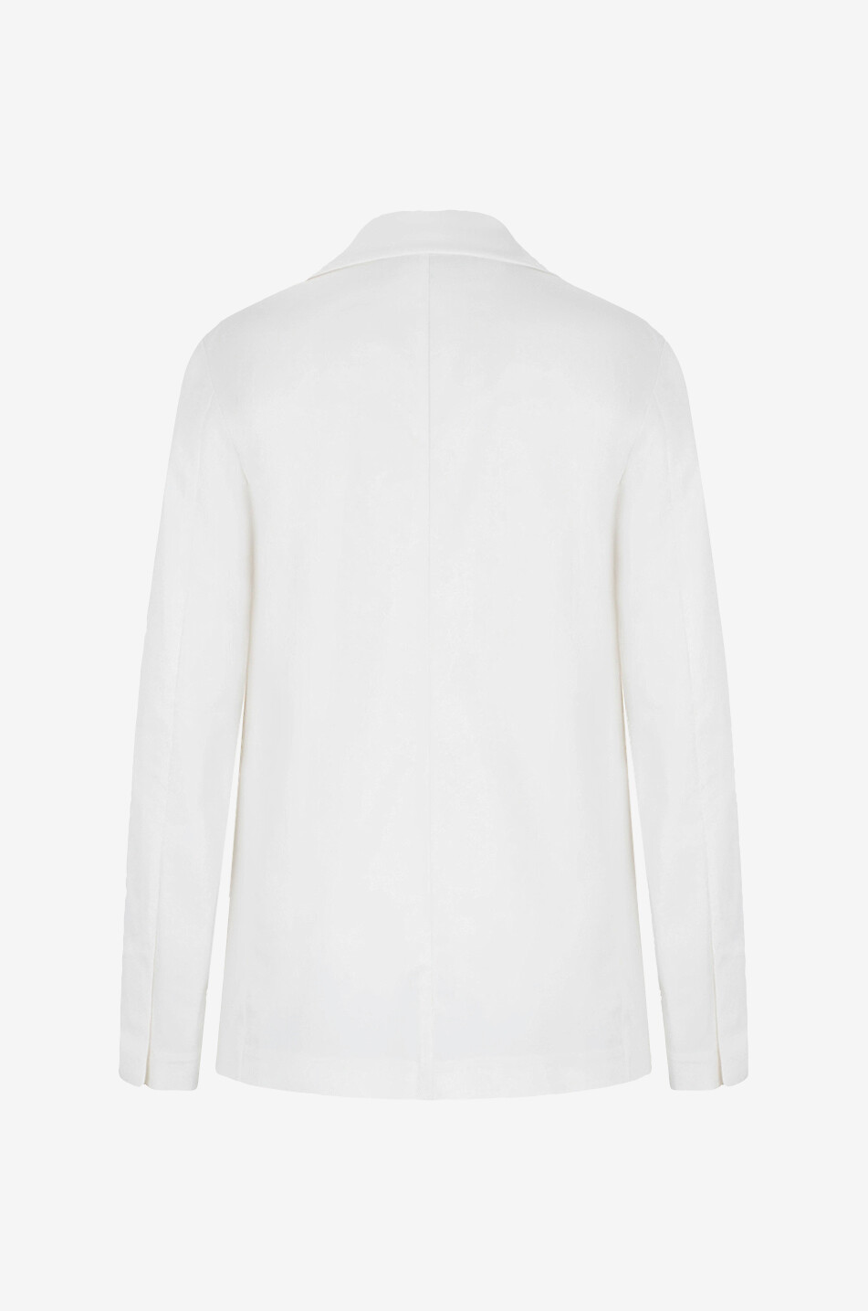 Einreihiger Blazer aus Baumwollgabardine