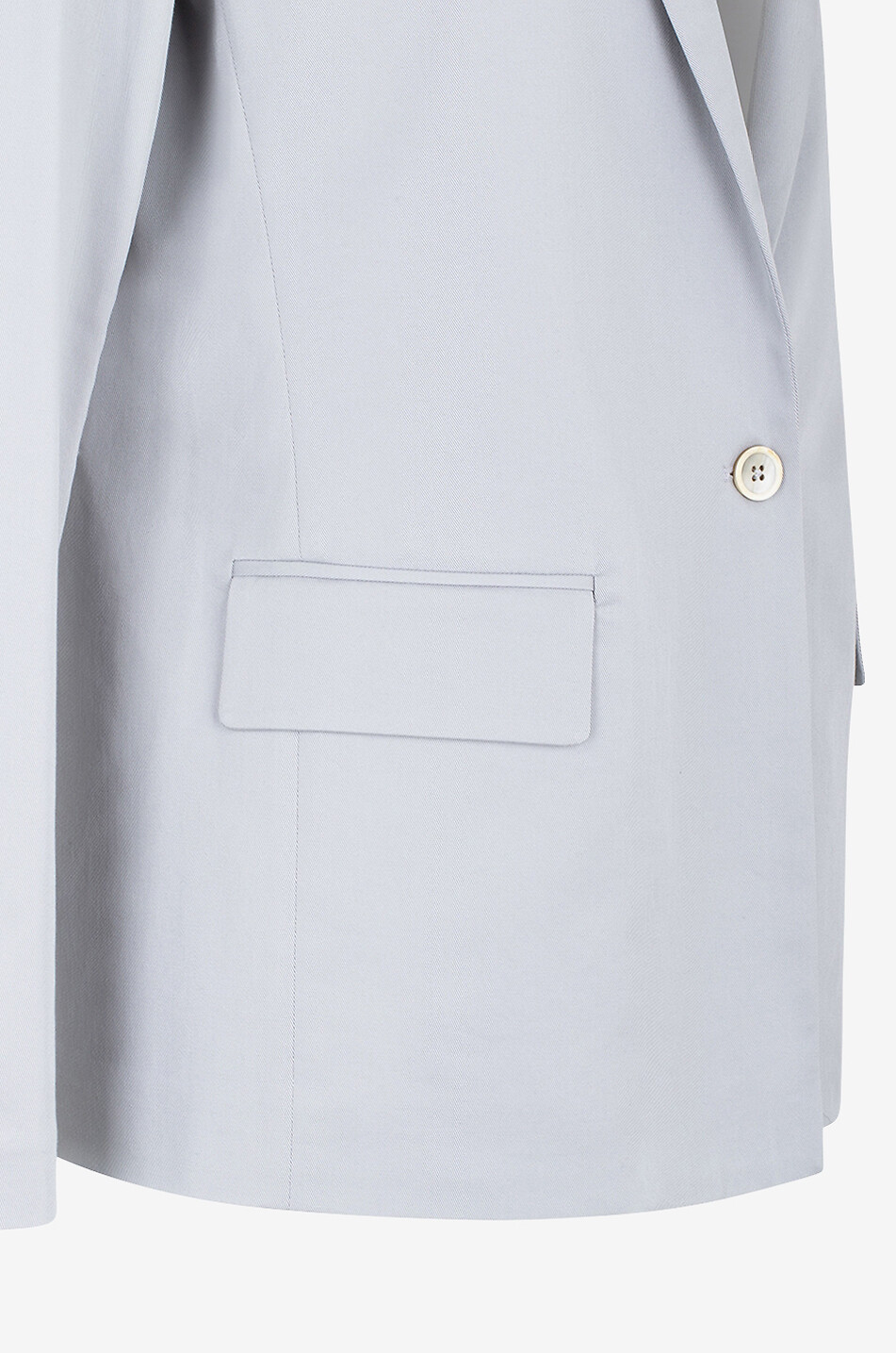 FABIANA FILIPPI Single-breasted cotton gabardine blazer Women GREY 3