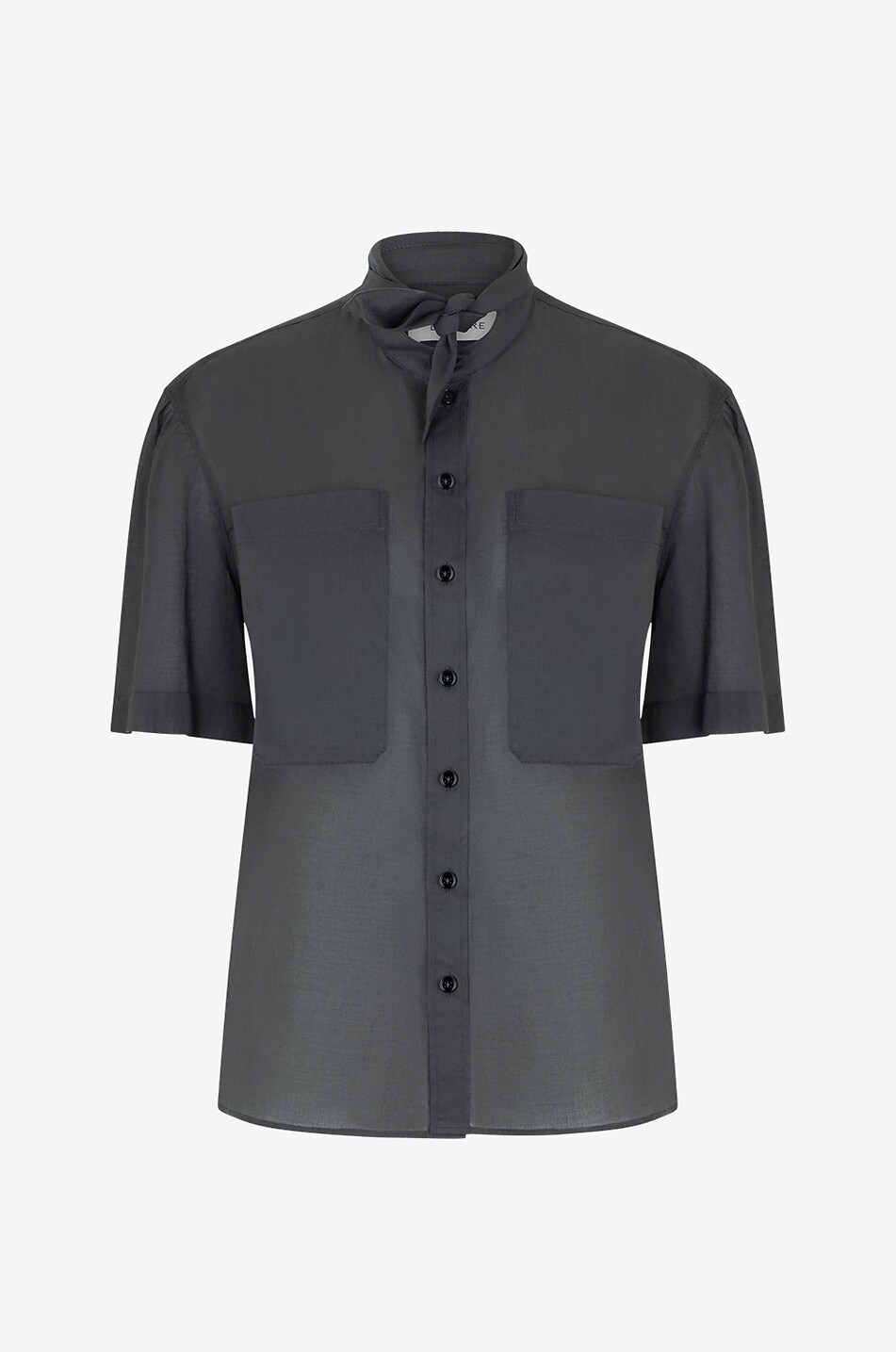 Chemise à manches courtes en voile de coton Foulard