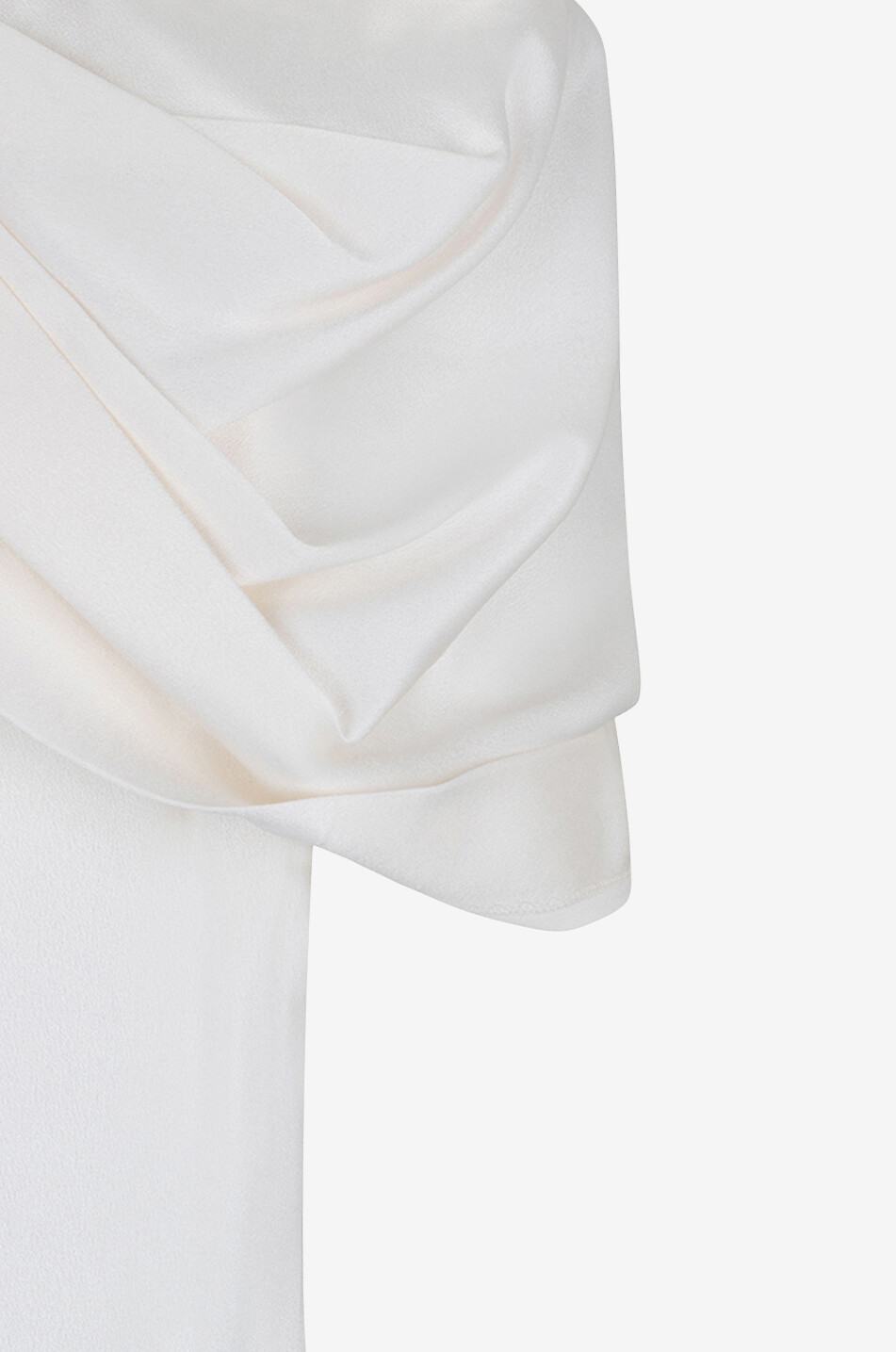 STELLA McCARTNEY Drapiertes Top aus Satin Damen WEISS 3