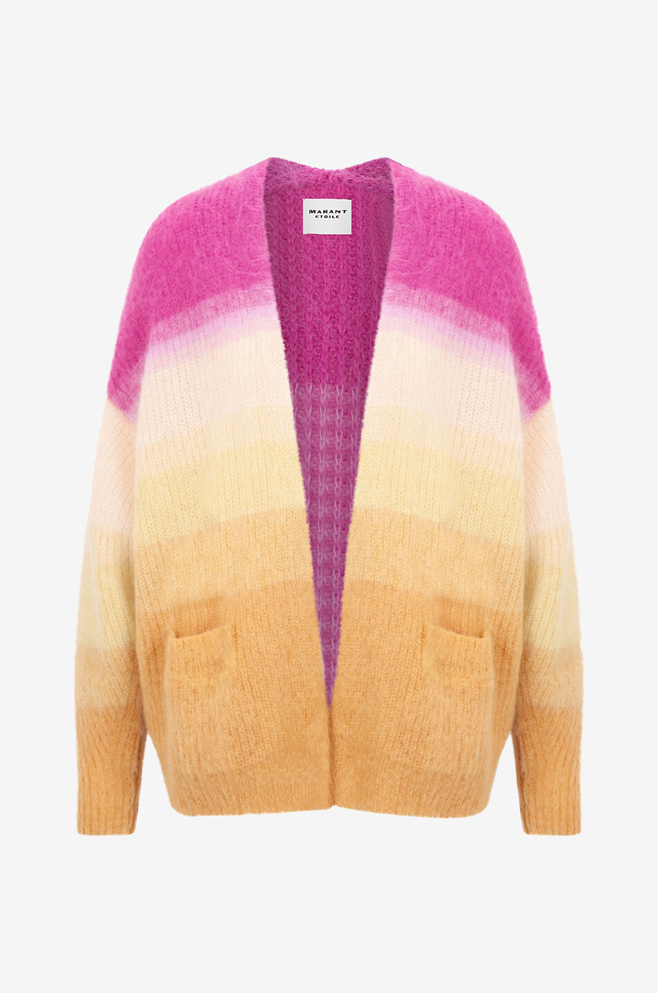 Cardigan en mohair à dégradé de couleur Dana