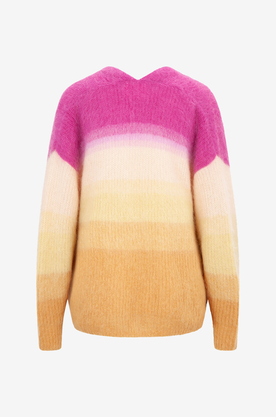 Dana colour gradient mohair cardigan