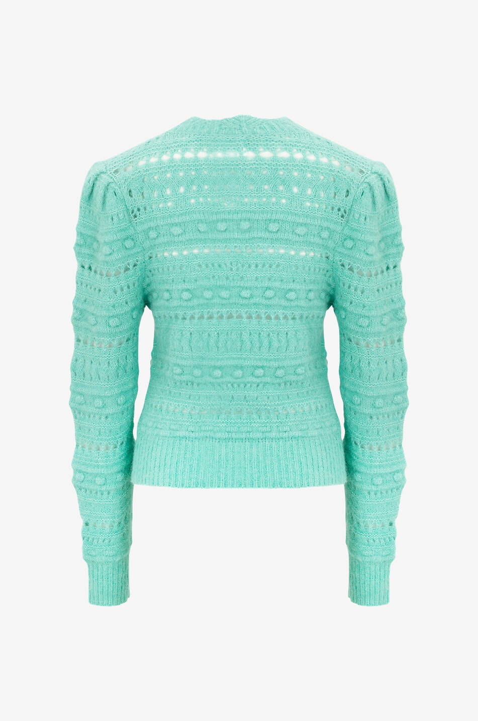 MARANT ETOILE Pull ajouré à épaulettes Adleri Femme VERT CLAIR 2