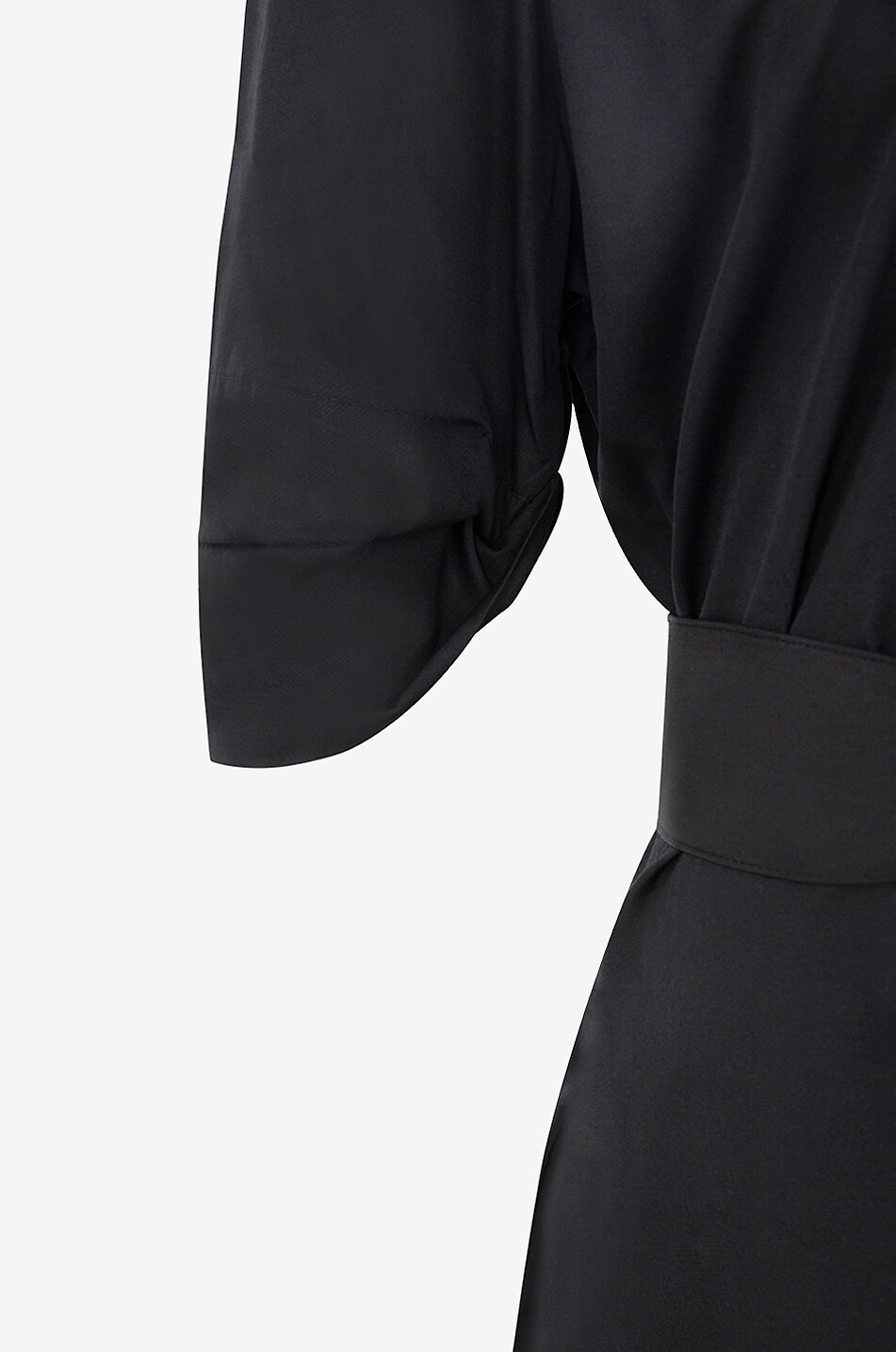 HANA SAN Kurzarm-Hemdkleid aus Baumwolle Nieve Damen SCHWARZ 3