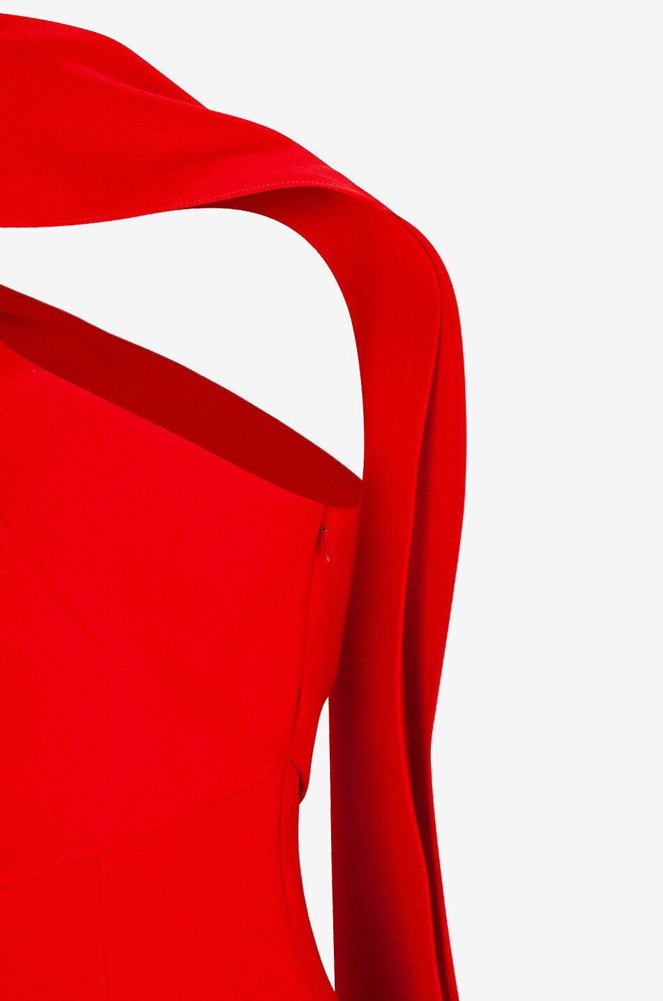 ROLAND MOURET Cady-Overall mit asymmetrischem Ausschnitt und Tuchdetail Damen ROT 3