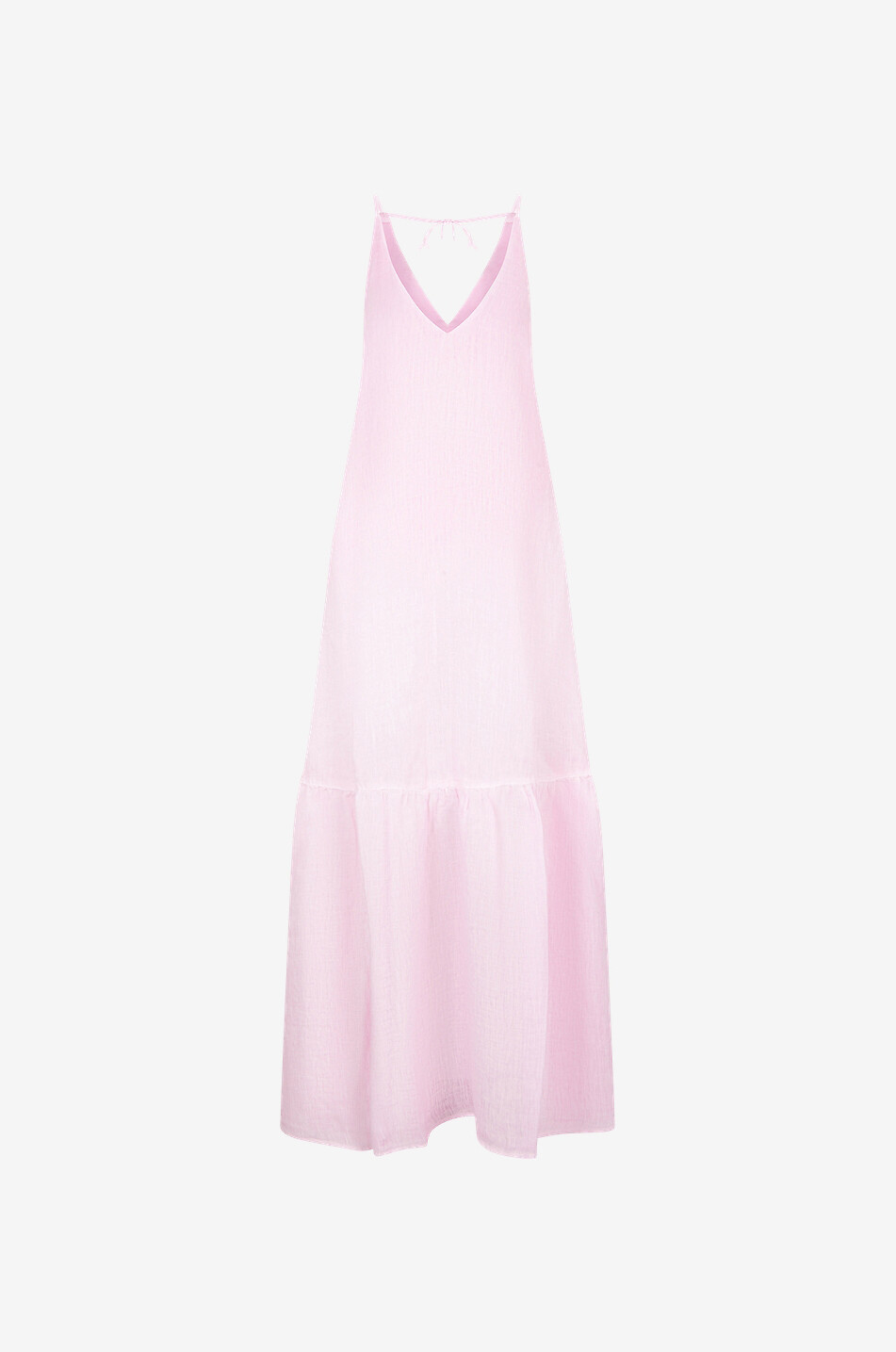 Linen sleeveless maxi dress