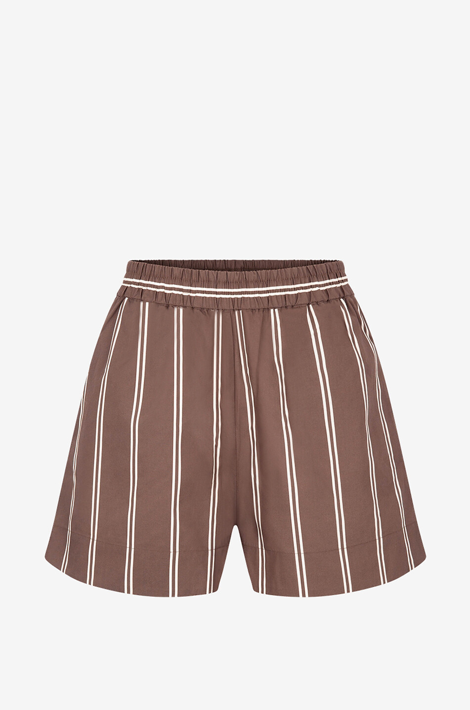 LMND Gestreifte shorts aus Baumwolle Chiara Damen BRAUN 1
