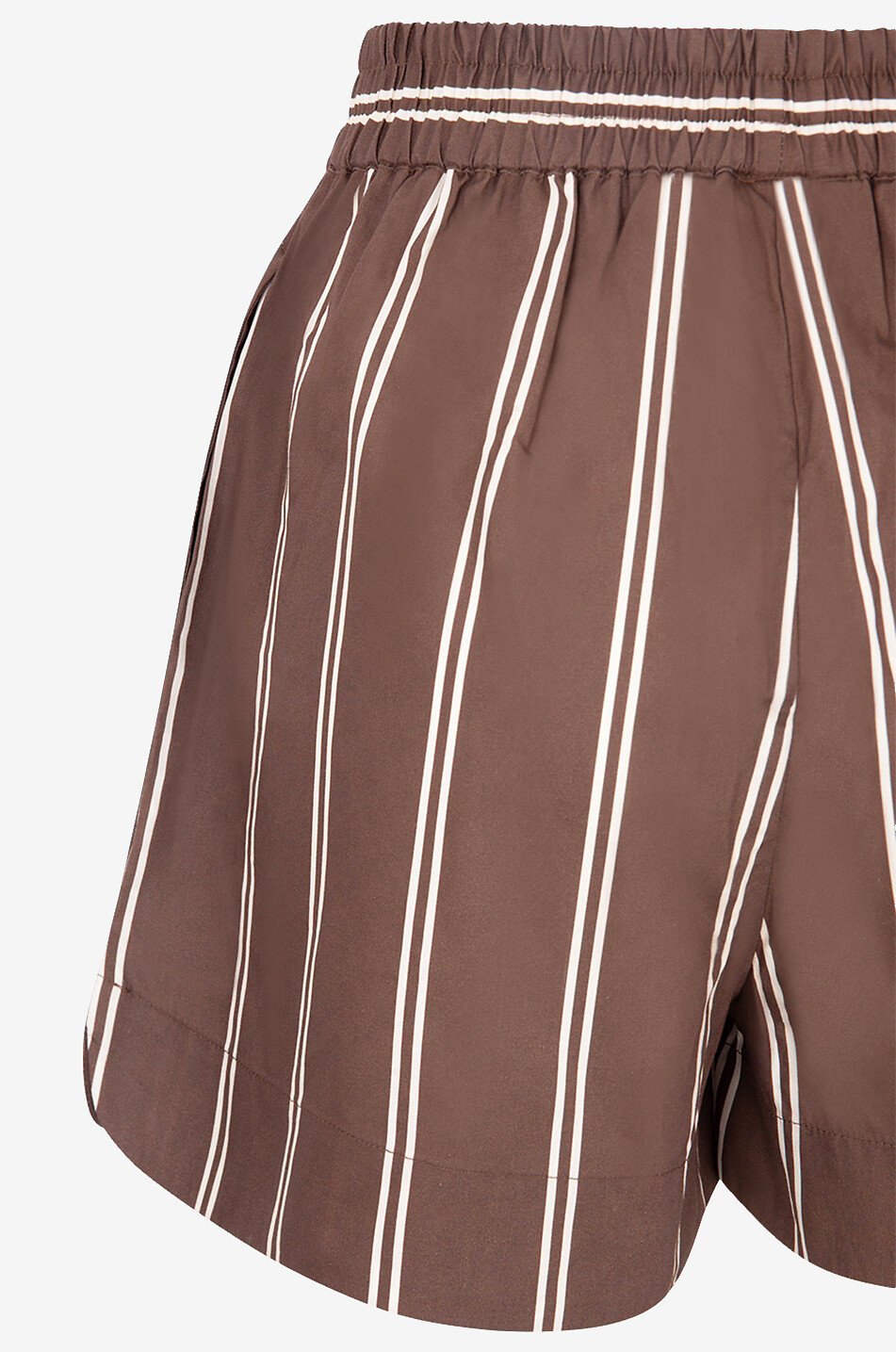 LMND Gestreifte shorts aus Baumwolle Chiara Damen BRAUN 3