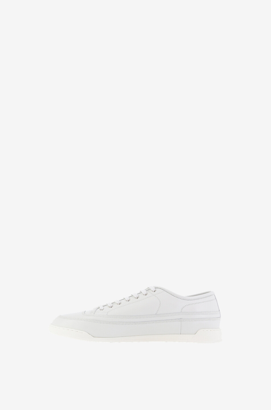 JOHN LOBB Niedrige Schnürsneakers aus Kalbsleder Court Herren WEISS 3