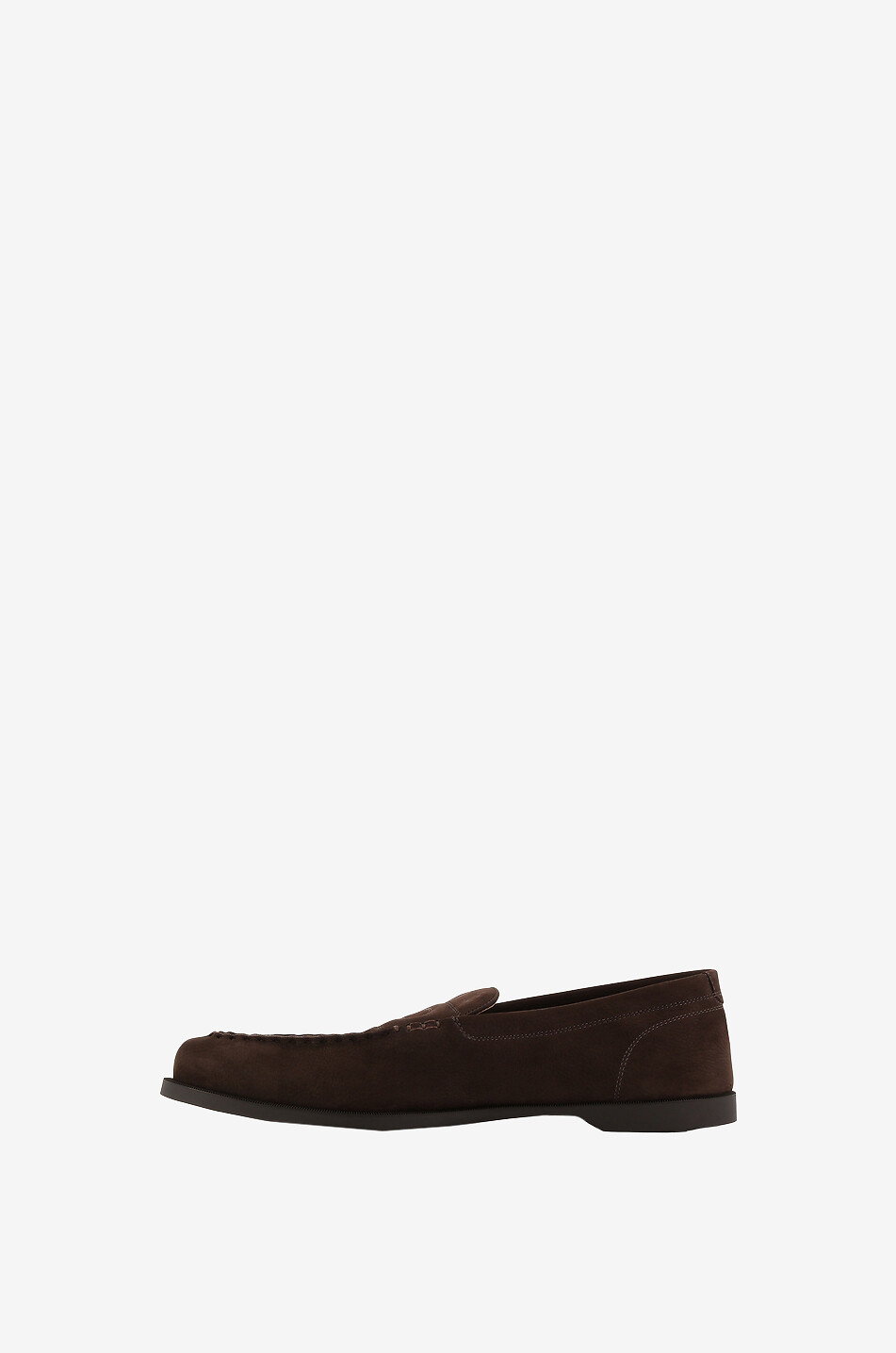 JOHN LOBB Pace nubuck leather loafers Men DARK BROWN 3