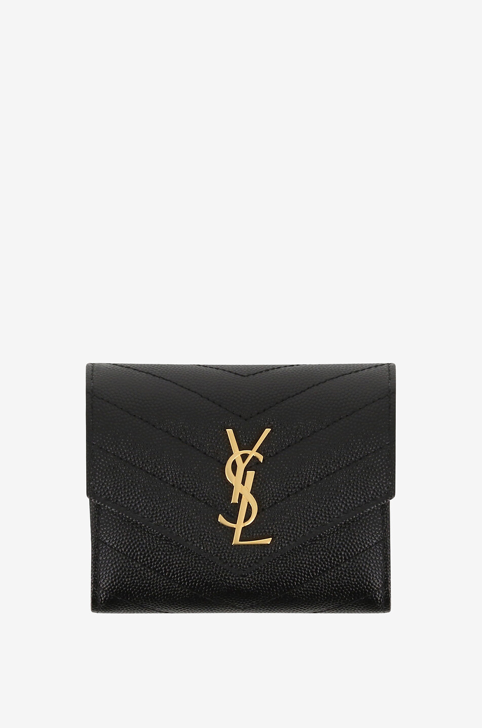 Cassandre compact quilted leather wallet