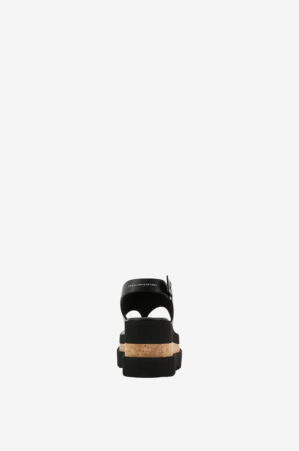 STELLA McCARTNEY Sandales compensées en cuir synthétique Sneakelyse Portina 80 Femme NOIR 4