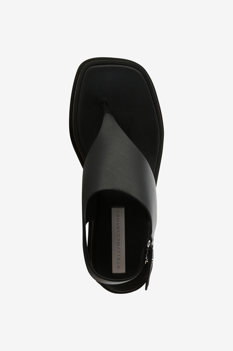 STELLA McCARTNEY Sandales compensées en cuir synthétique Sneakelyse Portina 80 Femme NOIR 5