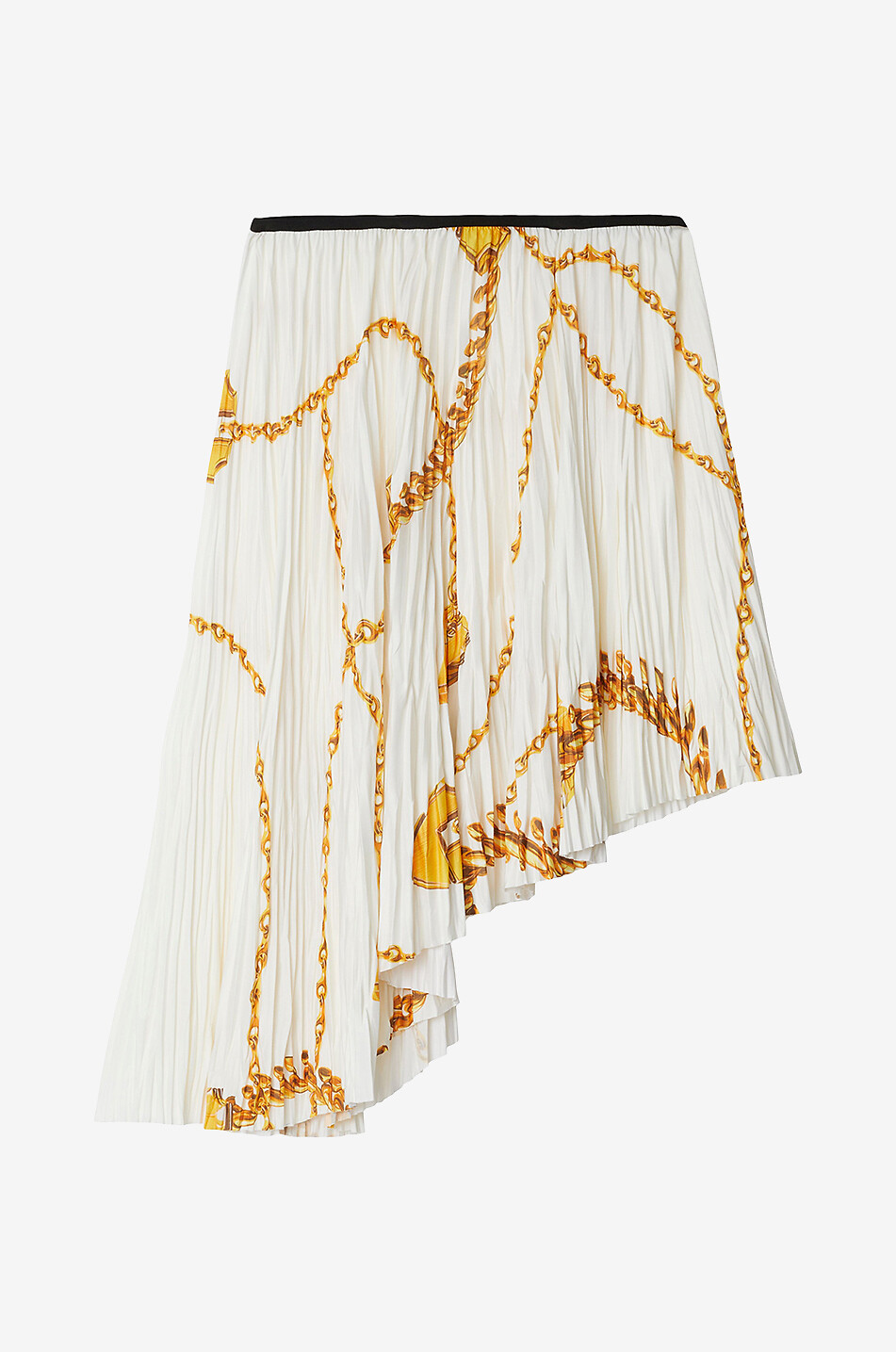 BURBERRY Jupe plissée asymétrique Shield Femme MULTICOLORE 1