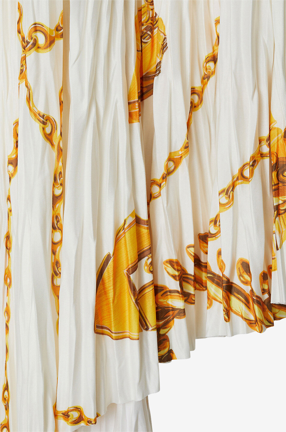 Plissierter asymmetrischer Rock Shield