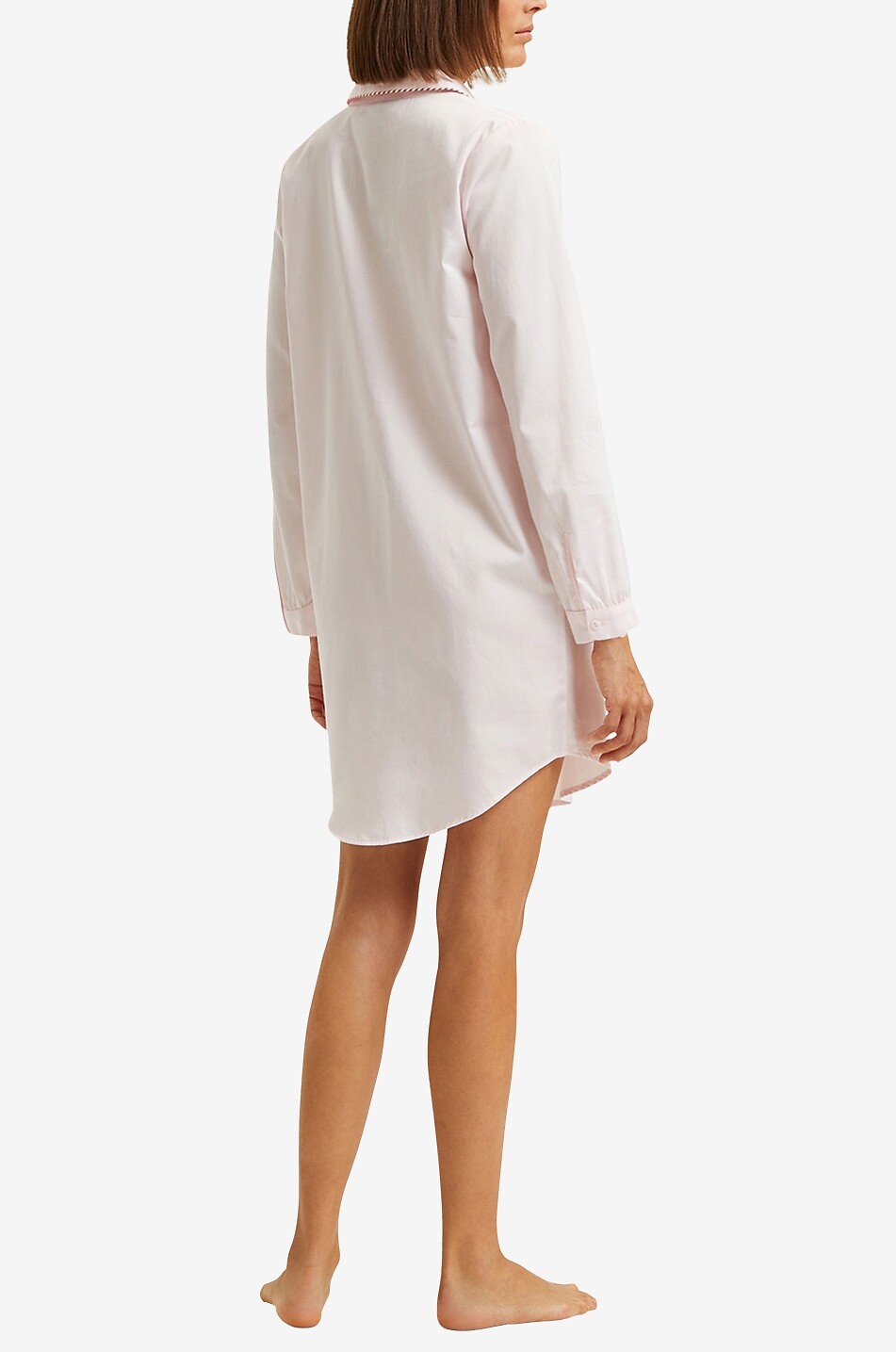 LAURENCE TAVERNIER Essentiel Uni cotton short nightdress Women LIGHT PINK 4