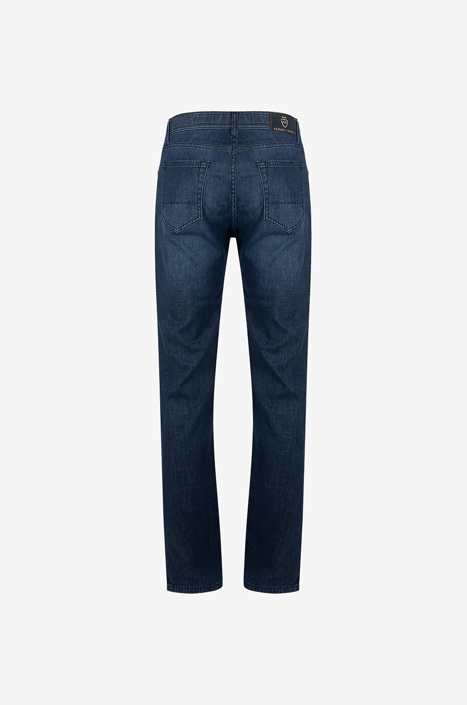 RICHARD J. BROWN Tokyo cotton lyocell and cashmere slim jeans Men DARK BLUE 2