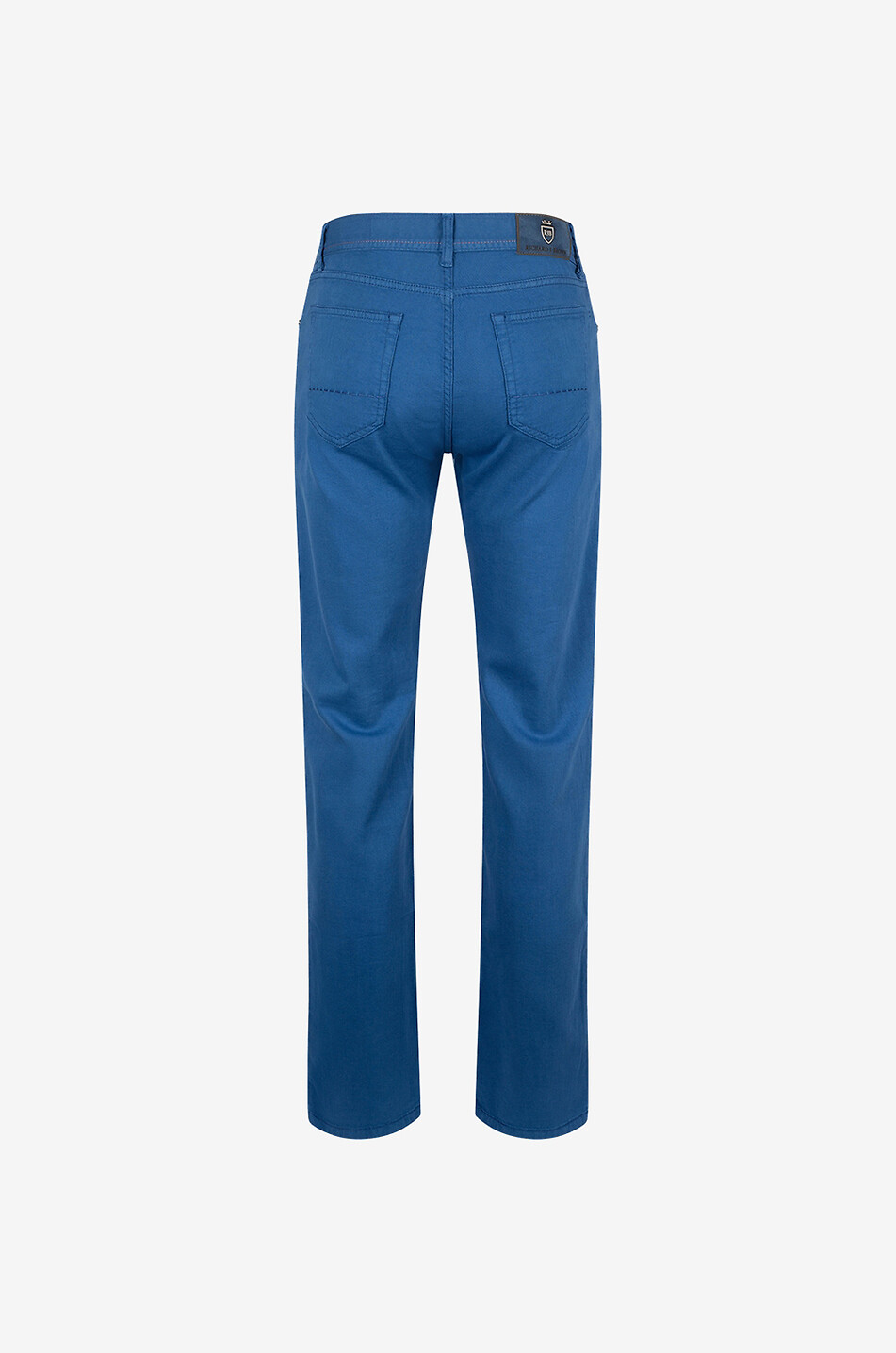 RICHARD J. BROWN Pantalon droit en coton et lin Tokyo Homme BLEU MOYEN 2