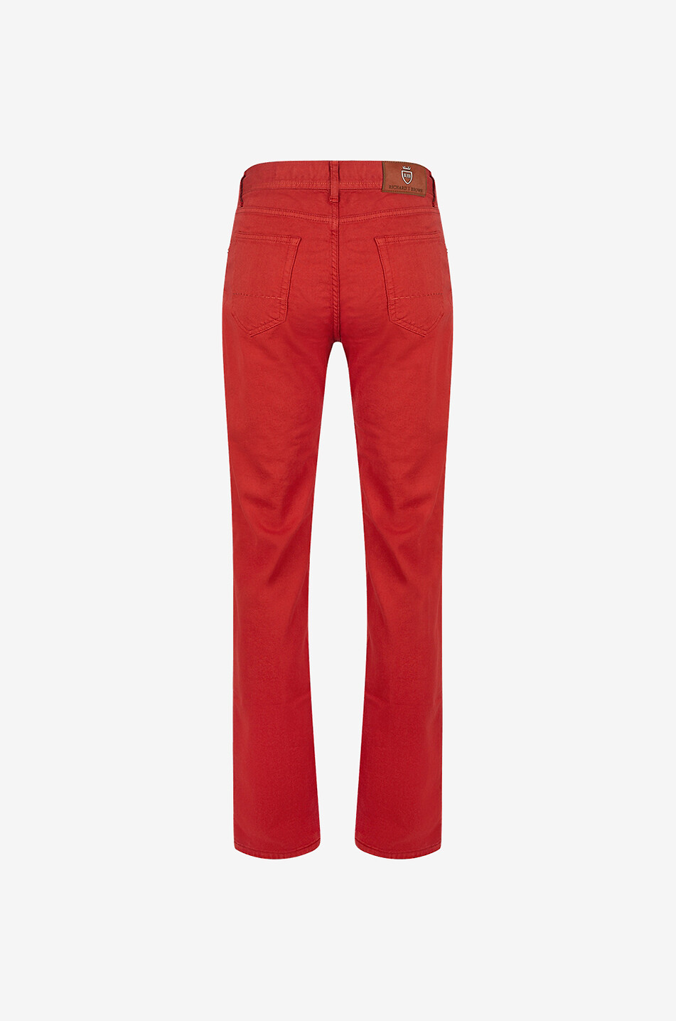 RICHARD J. BROWN Tokyo cotton and linen straight-leg trousers Men MEDIUM RED 2