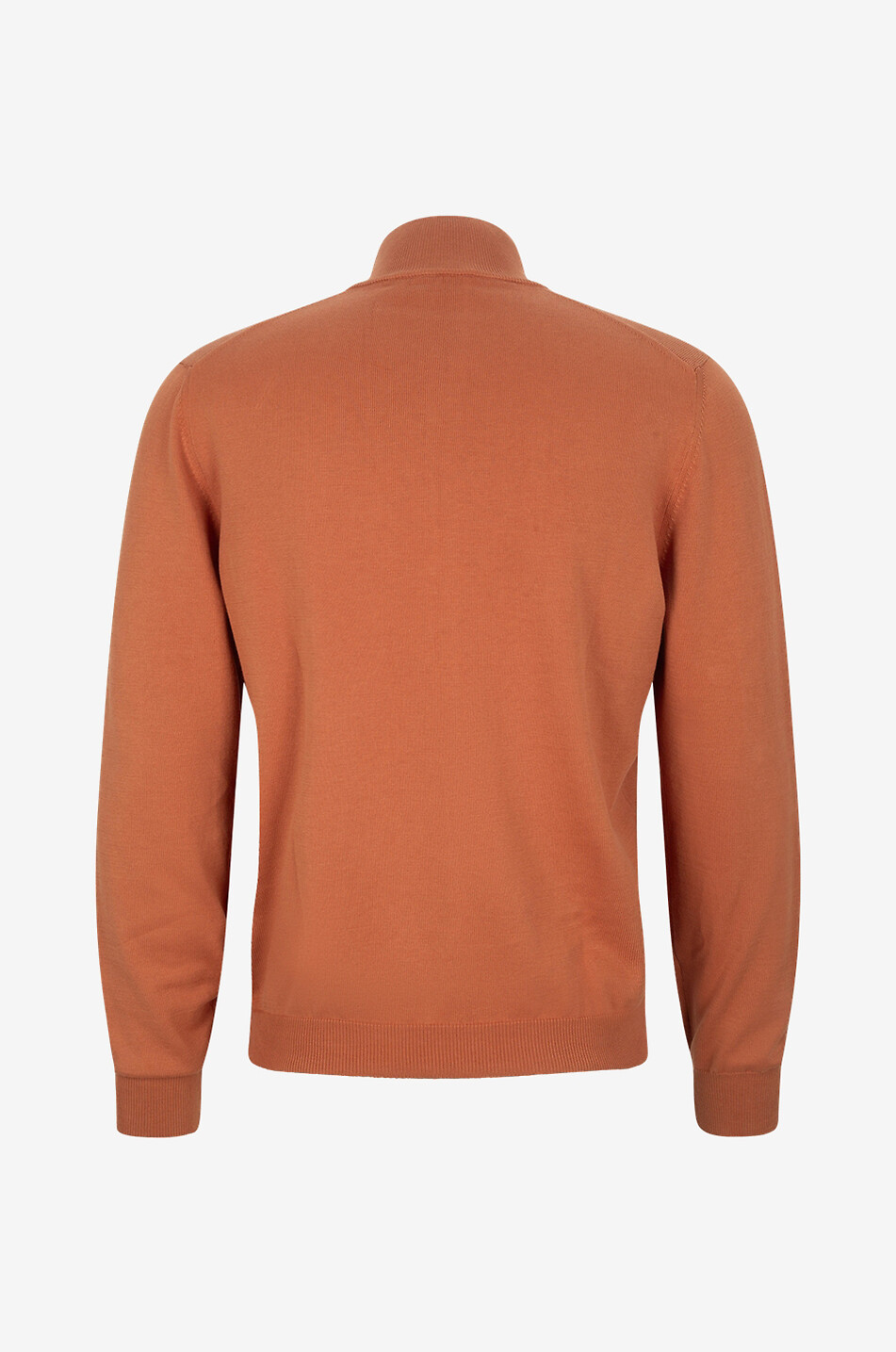 Pull à col montant zippé en coton