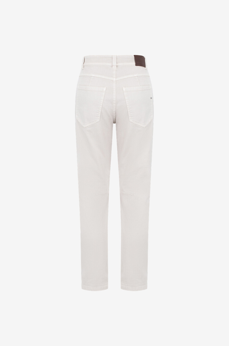 Jean taille haute orné de Monile Slim Tapered