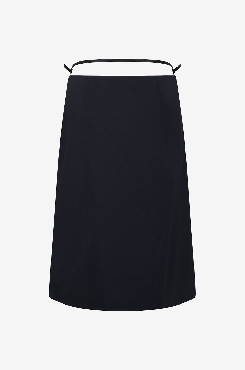 GIVENCHY Voyou belt detail wrap skirt in taffeta Women BLACK 2