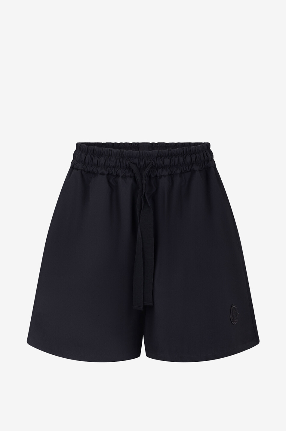 Short en popeline de coton à cordon de serrage