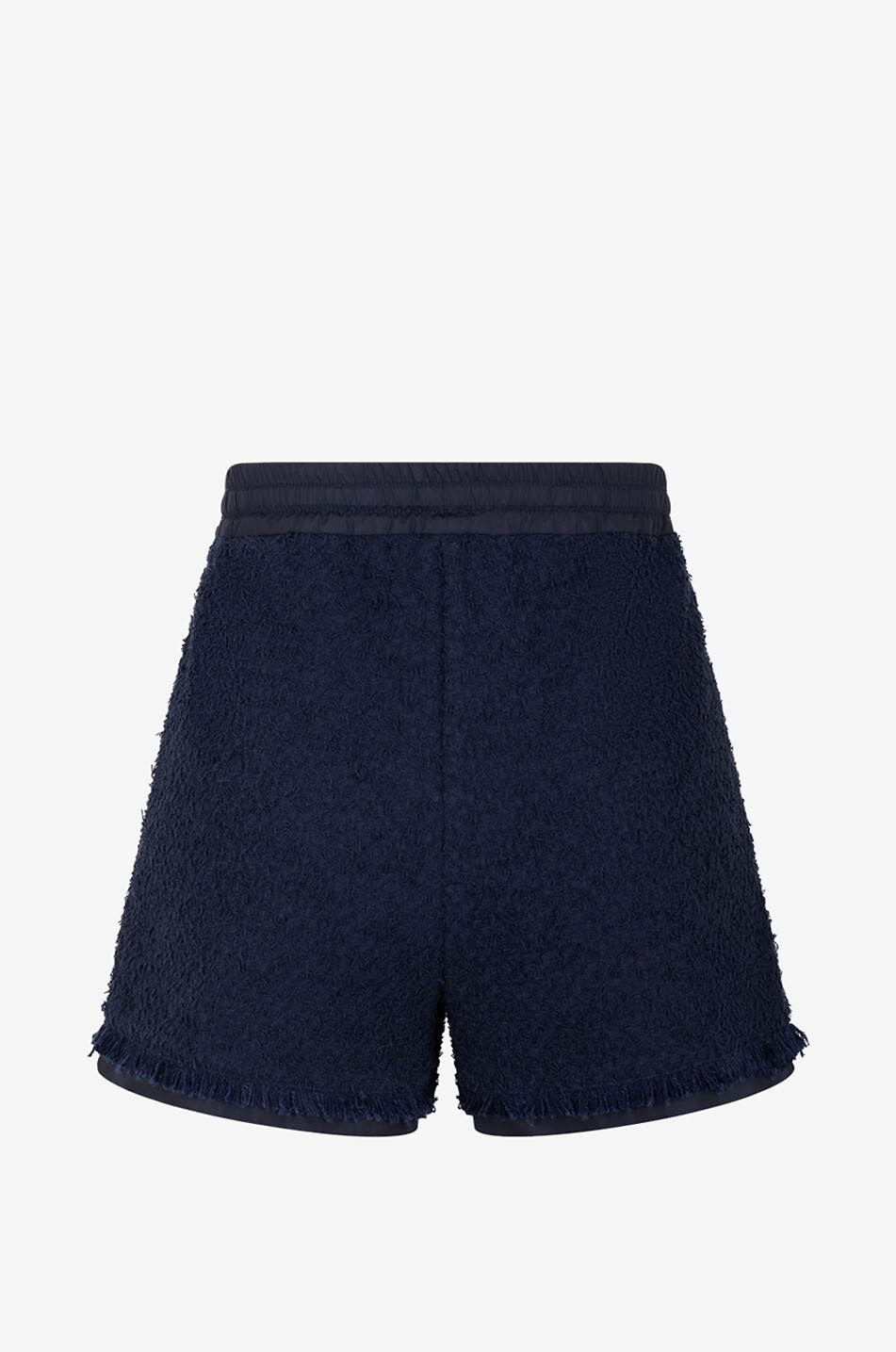 MONCLER Short en tweed et nylon Femme BLEU FONCE 2