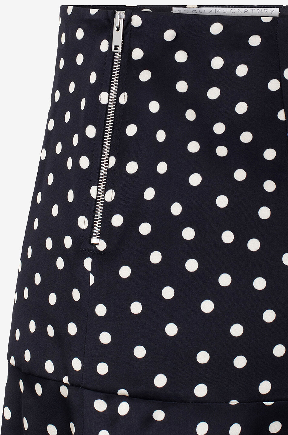 STELLA McCARTNEY Asymmetrischer Maxirock mit Tupfen Damen SCHWARZ 3