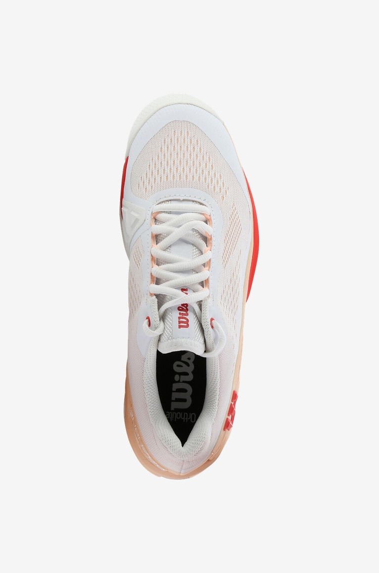 WILSON Rush Pro 4.0 tennis shoes Women WHITE 5