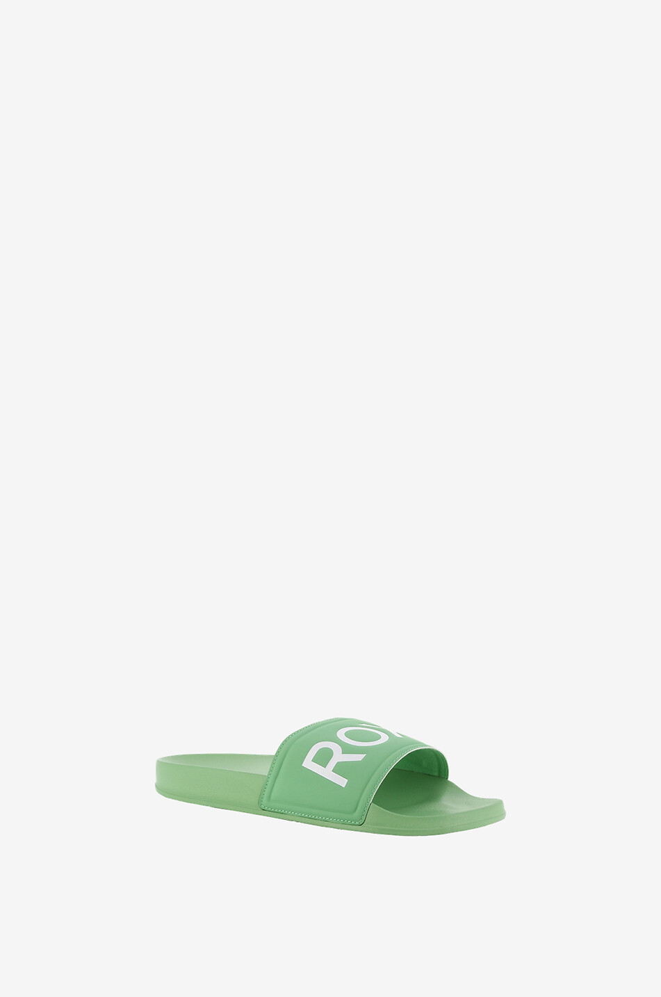 ROXY Slippy printed flat slides in PVC Women LIGHT GREEN 1