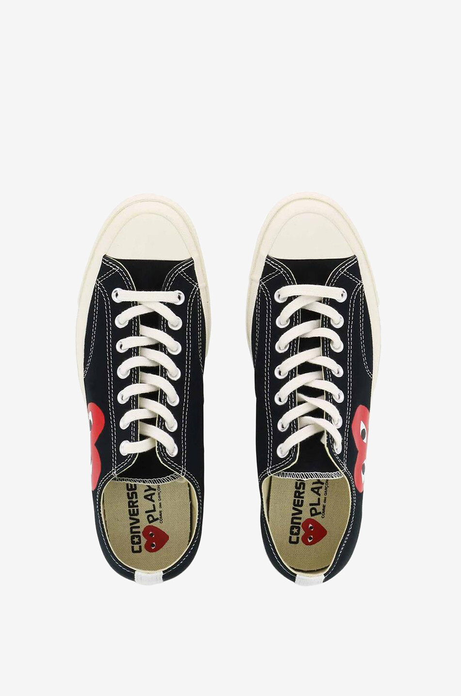 Play Chucks low top heart design sneakers COMME DES GARCONS PLAY Bongenie