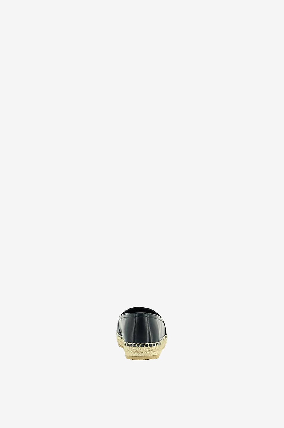 SAINT LAURENT PARIS Espadrilles en cuir nappa Monogram Femme NOIR 3