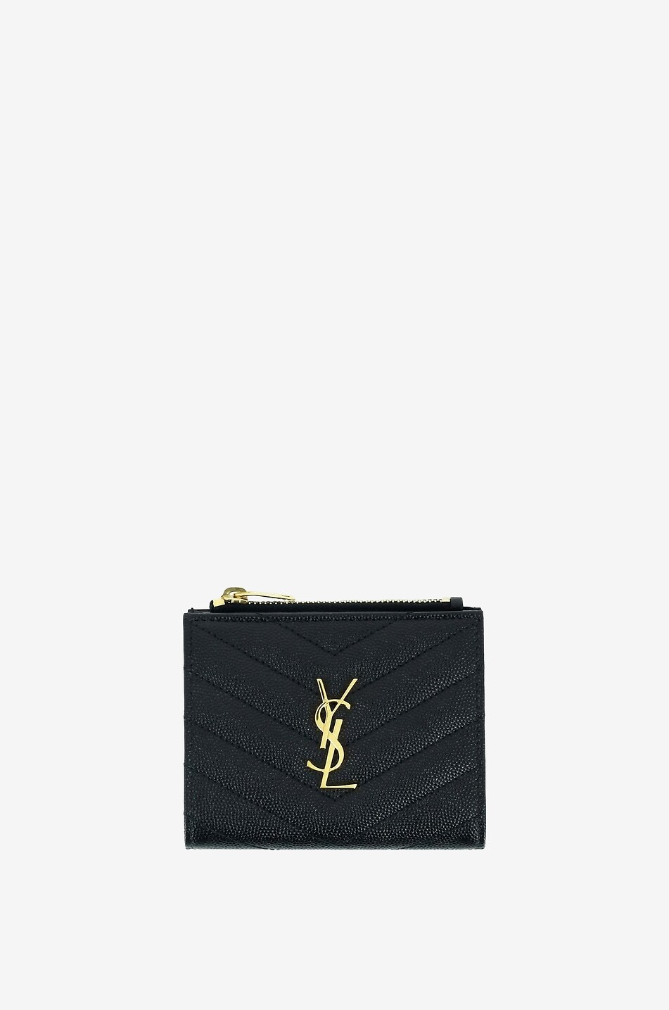 Gestepptes Mini-Portemonnaie aus Leder Monogram