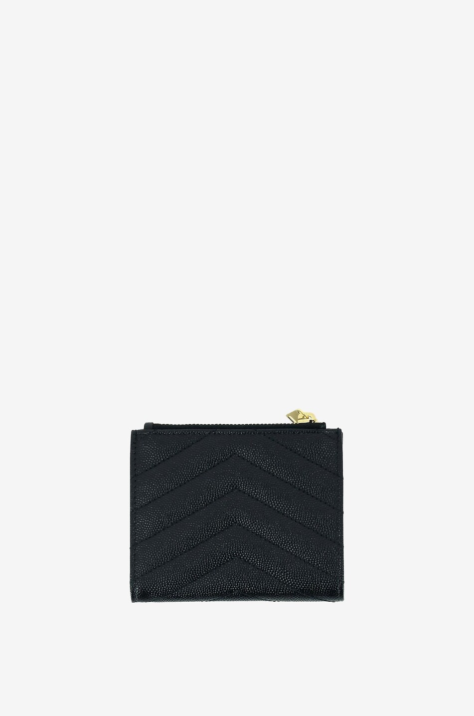 Monogram quilted leather mini wallet SAINT LAURENT PARIS Bongenie