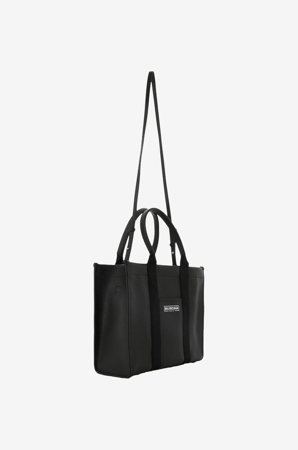 BALENCIAGA Shopper aus genarbtem Leder Hardware Tote Damen SCHWARZ 5