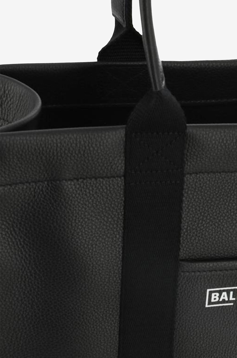 BALENCIAGA Shopper aus genarbtem Leder Hardware Tote Damen SCHWARZ 6