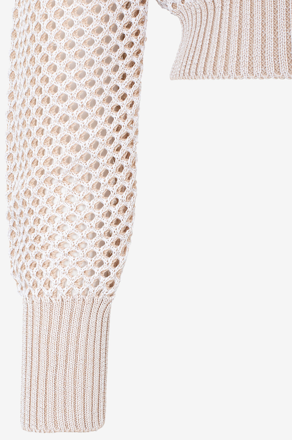 Boxy-Cardigan im Netzstrick