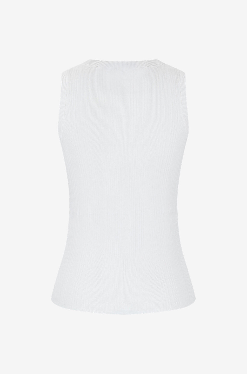 WEEKEND MAX MARA Débardeur en maille côtelée Ceylon Femme BLANC 2