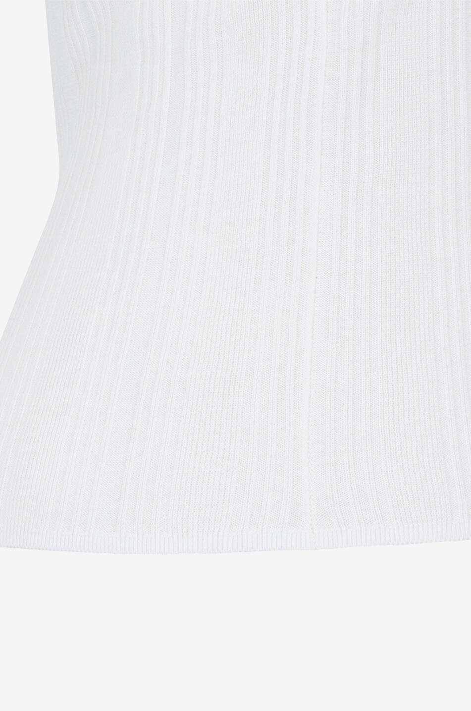 WEEKEND MAX MARA Débardeur en maille côtelée Ceylon Femme BLANC 3