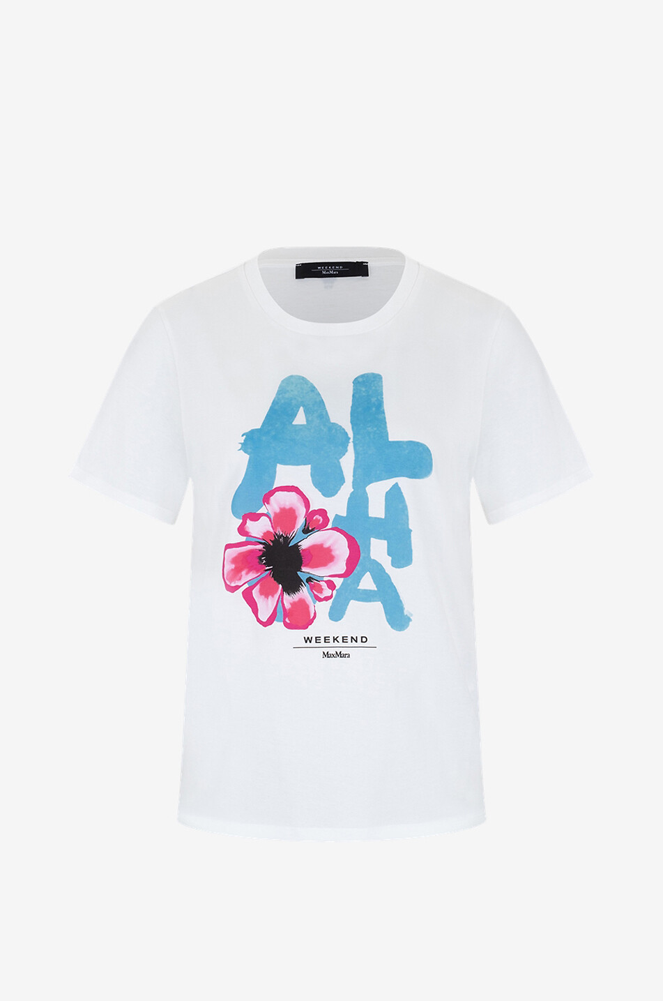 WEEKEND MAX MARA Yen printed short-sleeved T-shirt Women WHITE 1