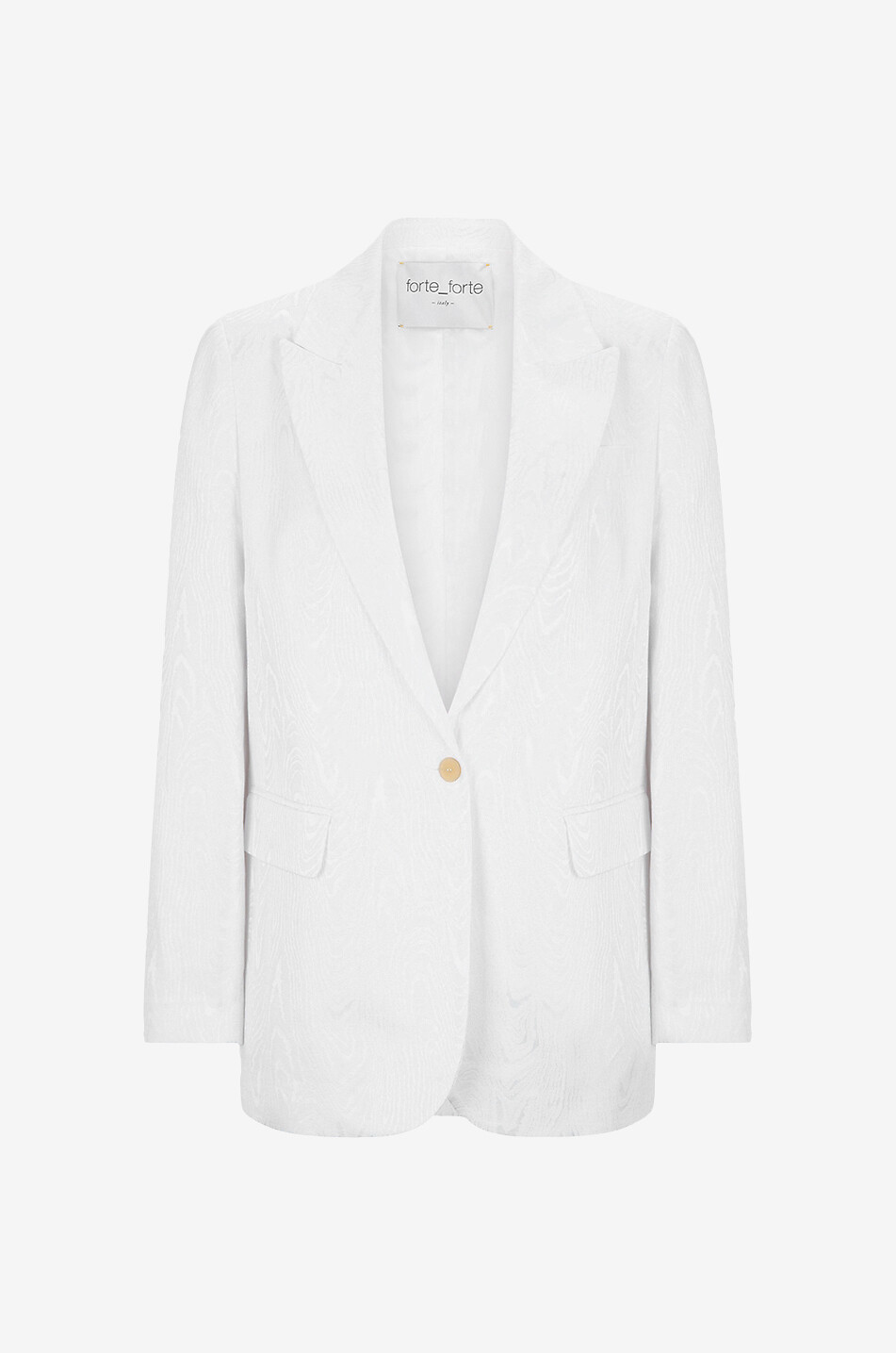 Blazer à boutonnage simple en jacquard moiré