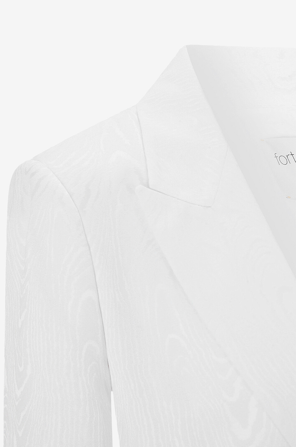 Blazer à boutonnage simple en jacquard moiré