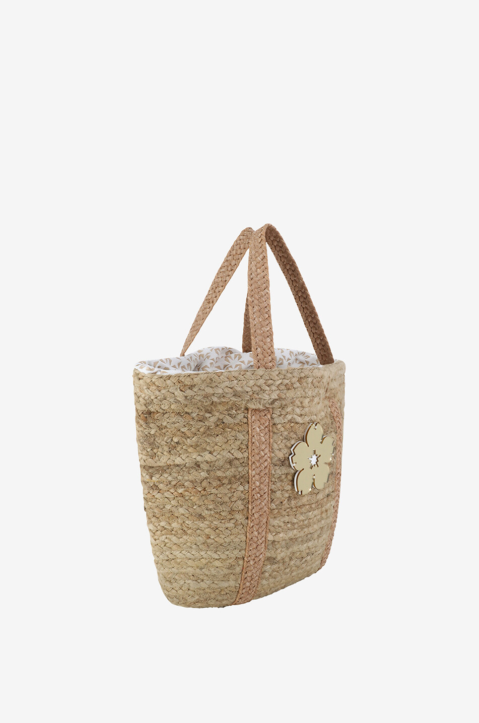 Aloha Beach raffia tote bag with hibiscus flower