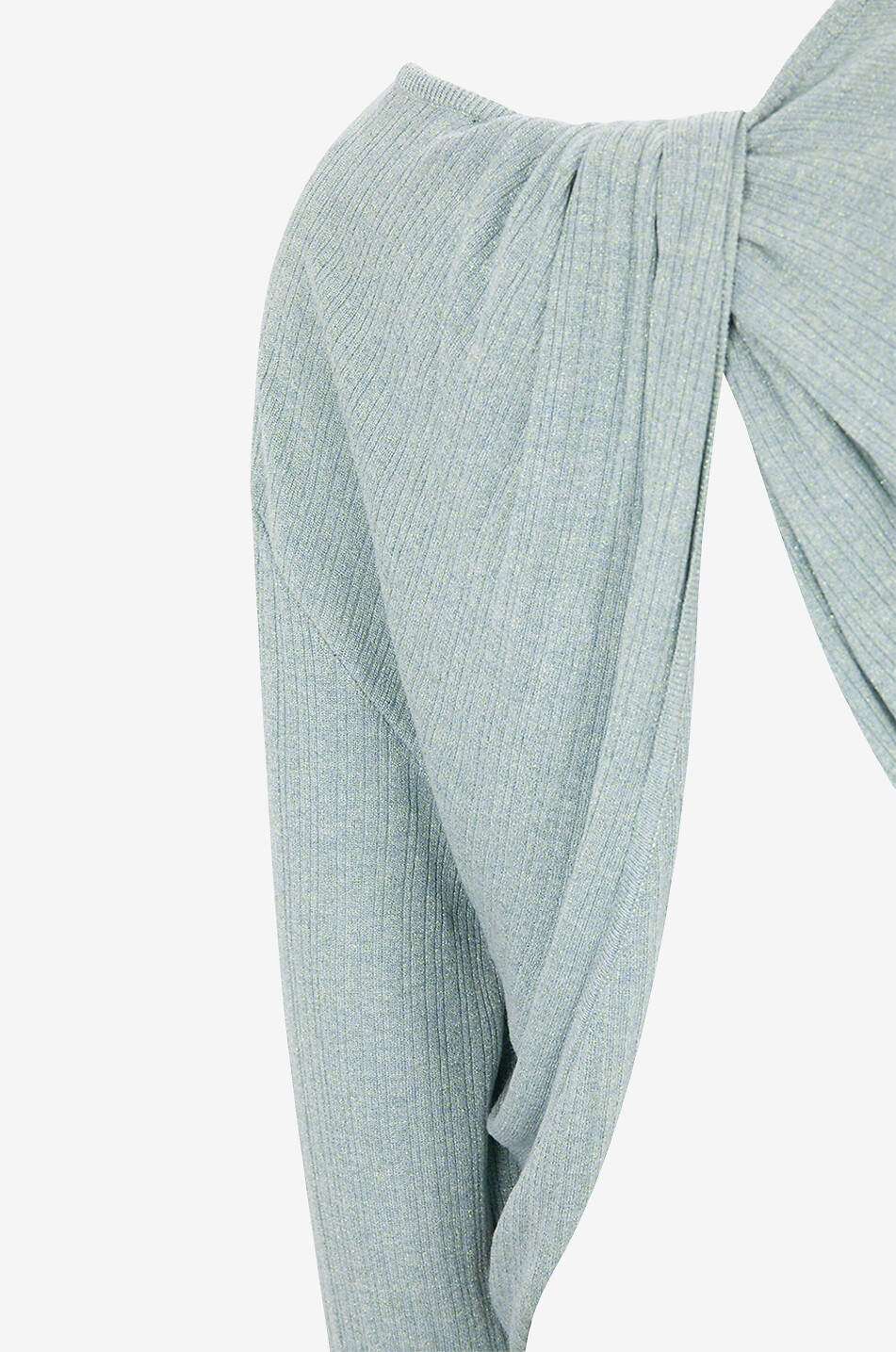 JACOB COHEN Rib knit twist back jumper Women LIGHT GREEN 6