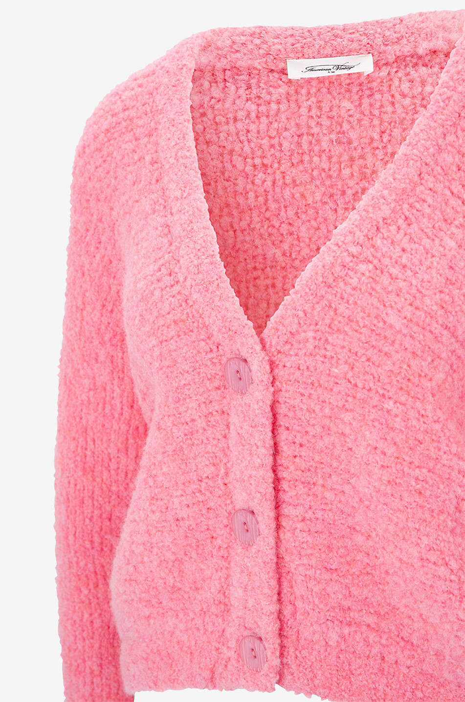Cardigan en laine à col V et boutonnage Zolly
