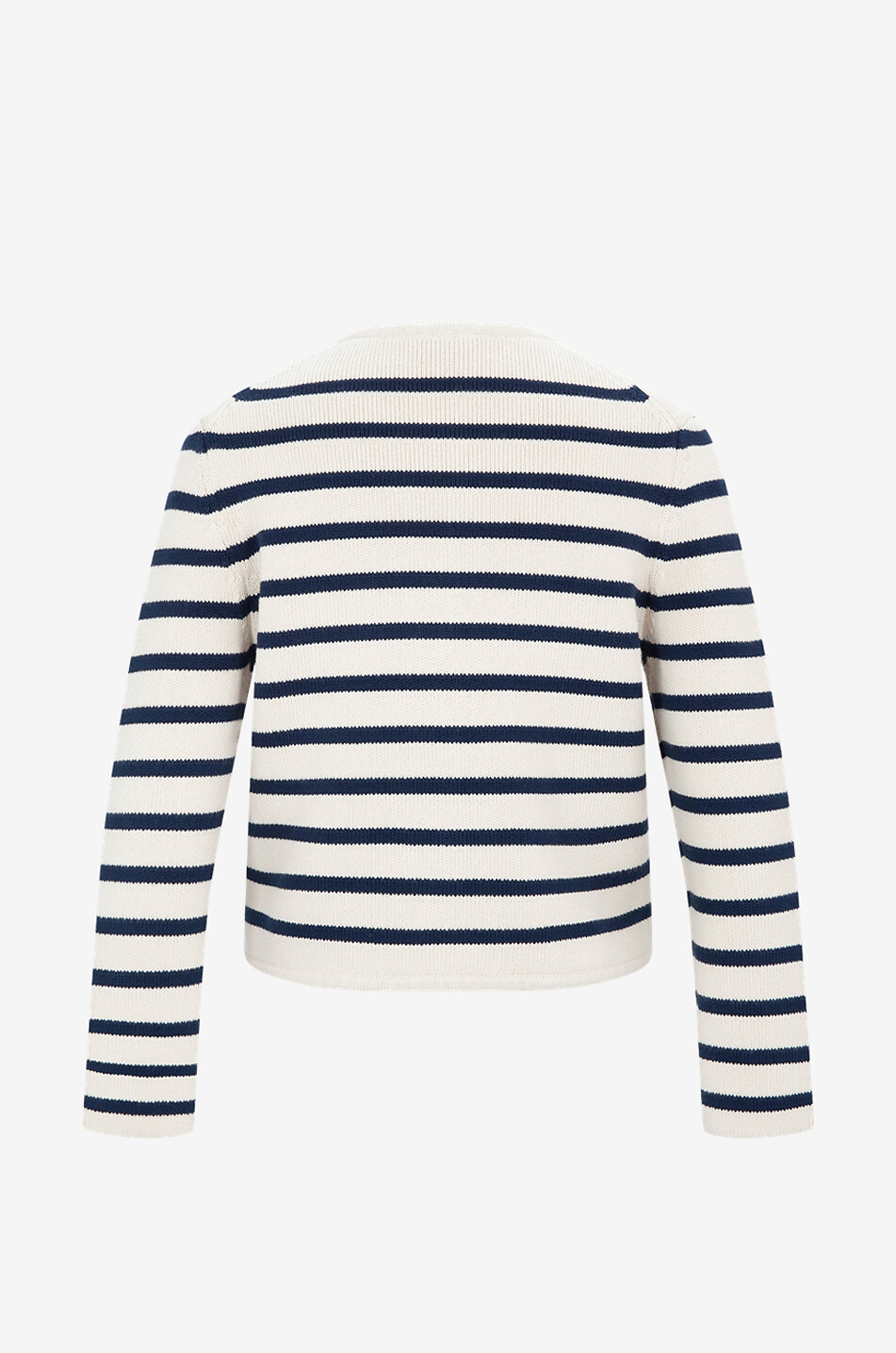 Cardigan rayé en coton